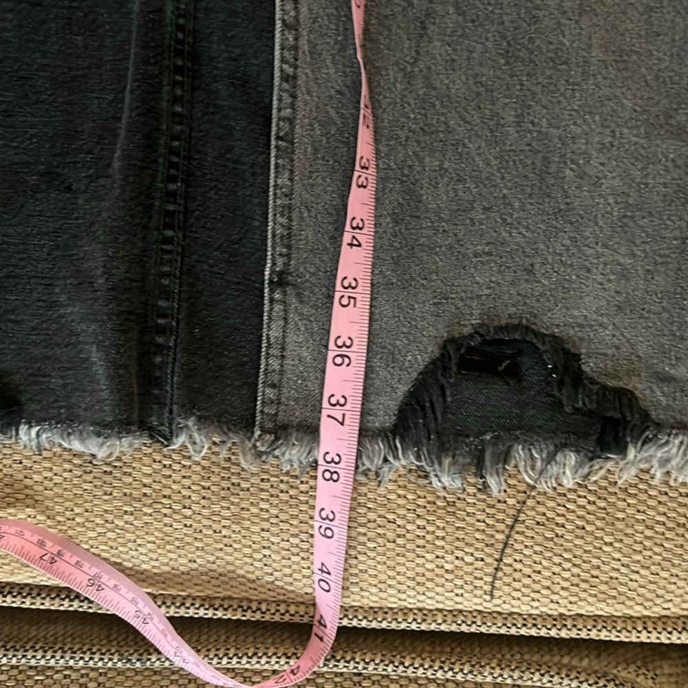 We the Free Gray Denim Maxi Skirt‎ with Frayed Hem size 27 - Picture 9 of 9